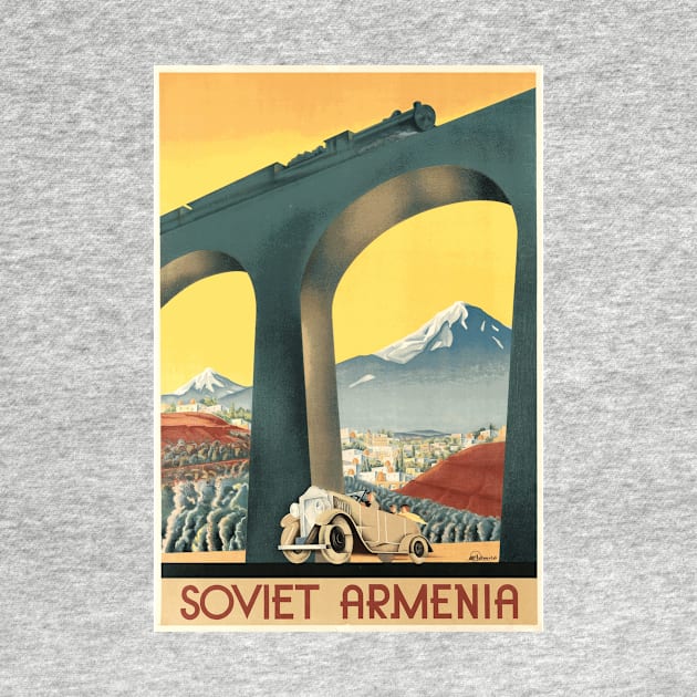 Vintage Travel Poster - Soviet Armenia by Naves